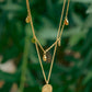 Bohemian Charm Necklace - Golden