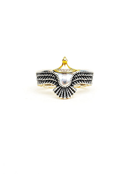 Phoenix Bird Ring - Silver & Golden
